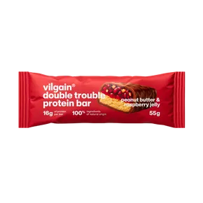 Vilgain Double Trouble Protein Bar Arašídové máslo a malinový džem 55 g